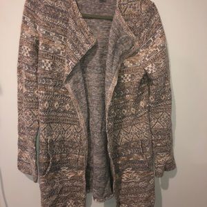 Aztec printed cardigan